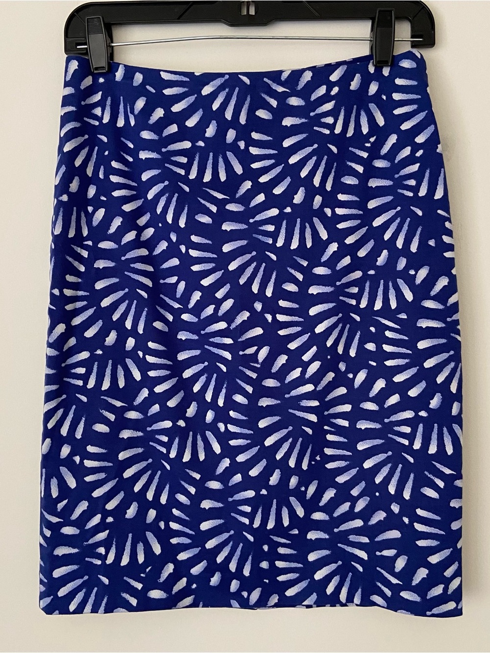 The Limited Size 0 Blue White Abstract Print Pencil Skirt Work Office Career